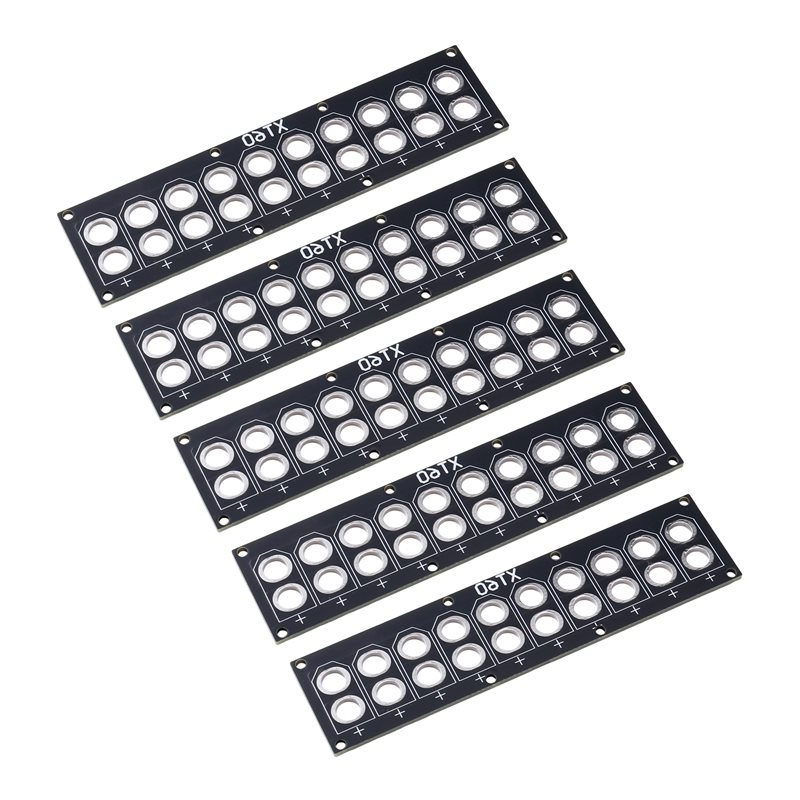 Drone Battery Parallel Board - ABGN FPVドローン・航空機対応 XT60パラレル充電プレート 10ポートPCB溶接配電盤 リポバッテリー用 5個セット