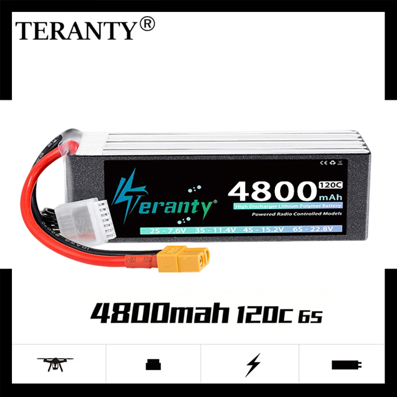 Drone Battery Plate - TERANTY 6S 4800mAh リポバッテリー 22.8V 120C/240C