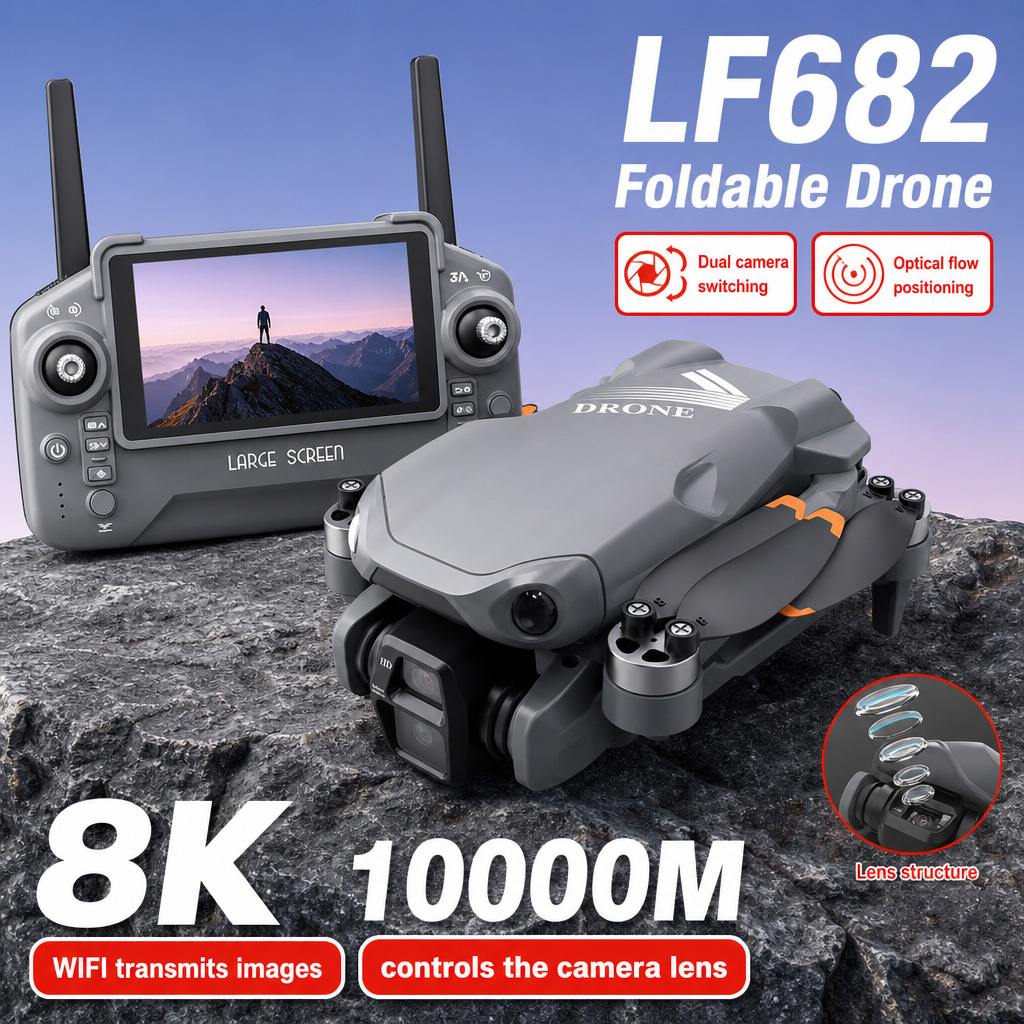 Drone Battery Box - 空撮写真 LF682 ドローン 8K HD デュアルカメラ