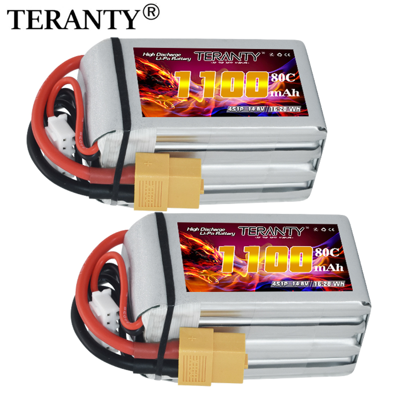 Drone Battery 4S - TERANTY 4S 1100mAh 80C/160C リポバッテリー RC