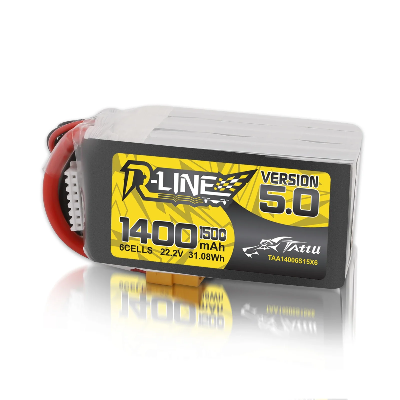 Drone Battery 6S - Tattu-r-line Lipoバッテリー,1200mah,1400mah,6s,150c xt60プラグ,fpvレーシング用rcパワー,マルチローター,クワッドコプターフレーム,5インチ航空機