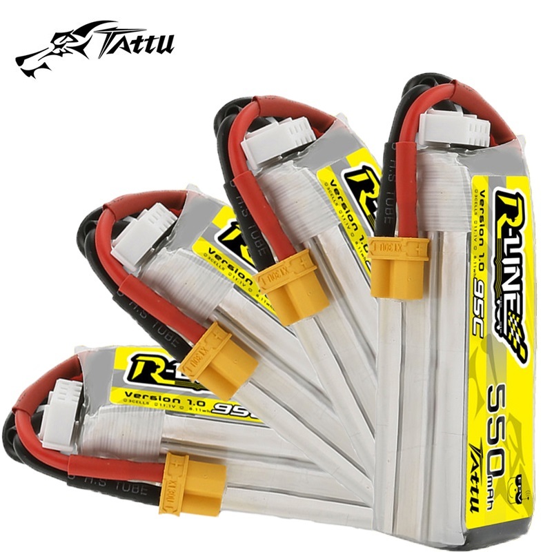 Drone Battery 3S - アップグレード TATTU R-LINE 1.0 550mAh 11.1V