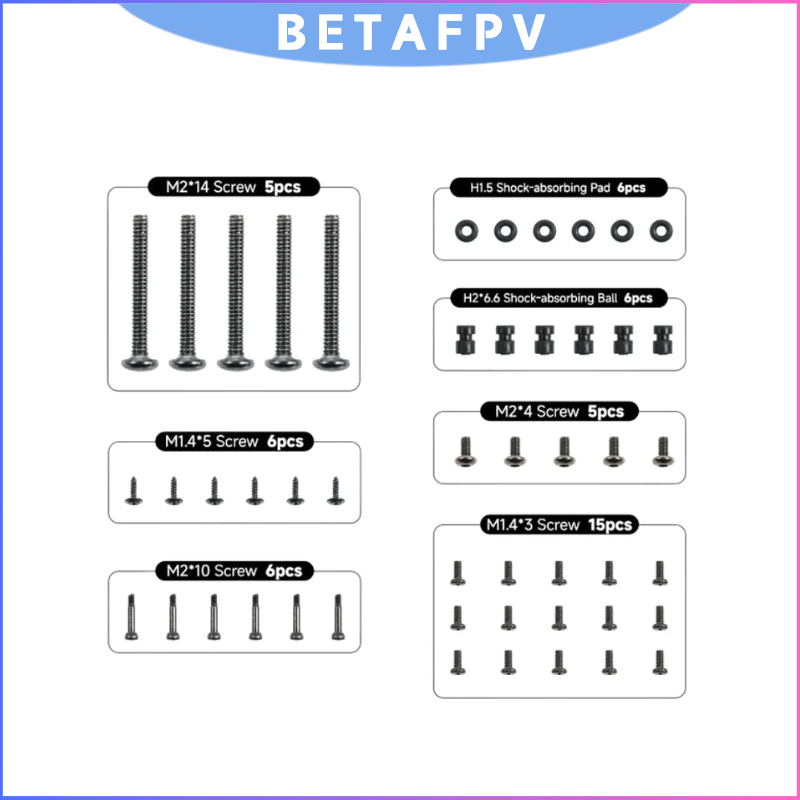 Drone Battery Bag - BETAFPV ドローンネジパック詰め合わせキット、Pavo20 Pro、Meteor75 Pro、Air65、Air75、Cetus X FPV