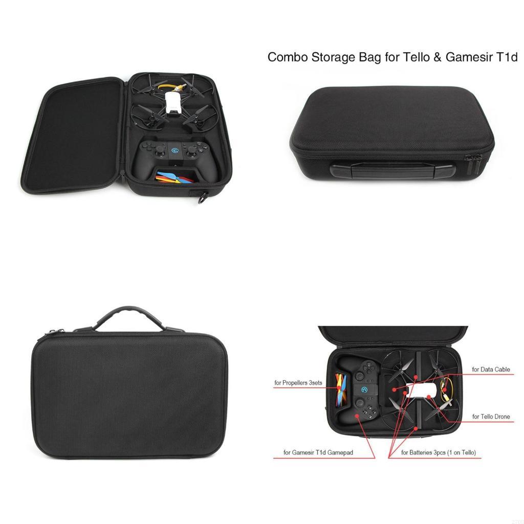 Drone Battery Bag - EVA トラベルケースバッテリーハンドバッグ Tello RC クアッドコプター AC