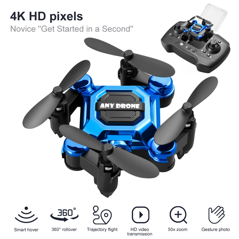 Drone Battery Smart - 4K カメラ HD RC ドローン折りたたみリモコンミニクアッドコプタースマートサスペンション 360