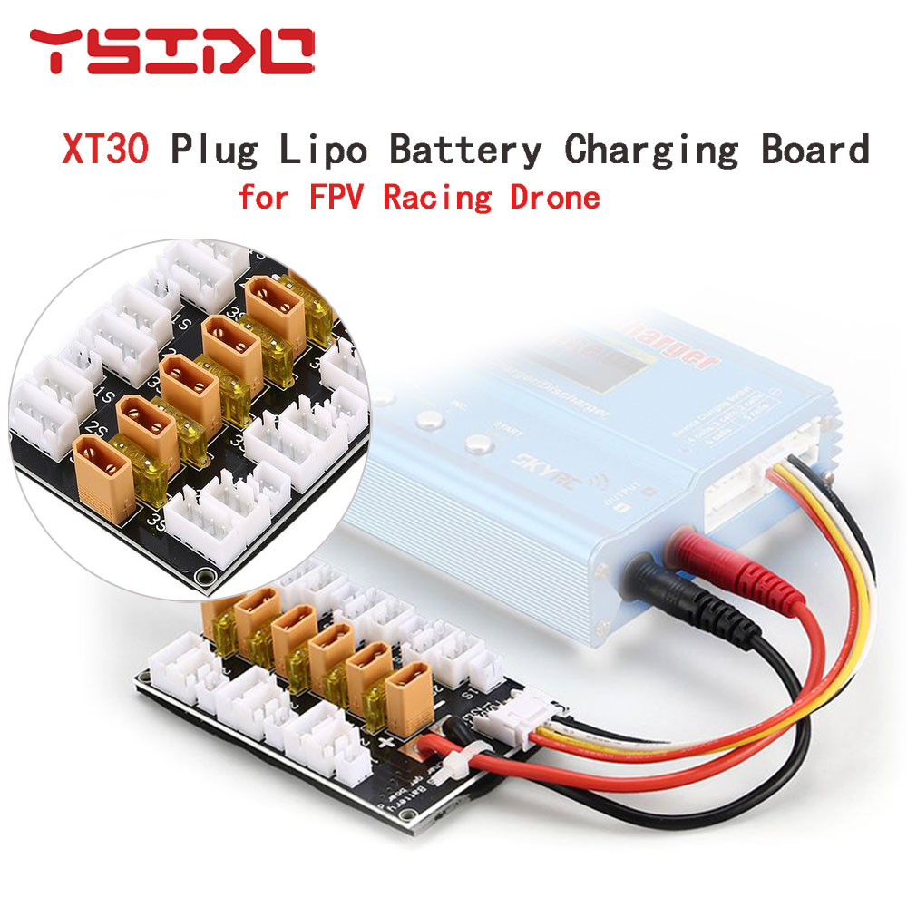 Drone Battery Parallel Board - 1S-3S 20A XT30 プラグ Lipo バッテリー並列充電ボード