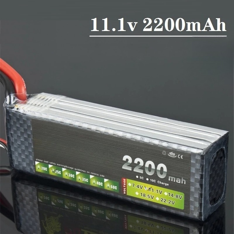 新しい 3S 30C 11.1V 2200mAh リポ充電式 - Drone Battery 3S のレビューと価格