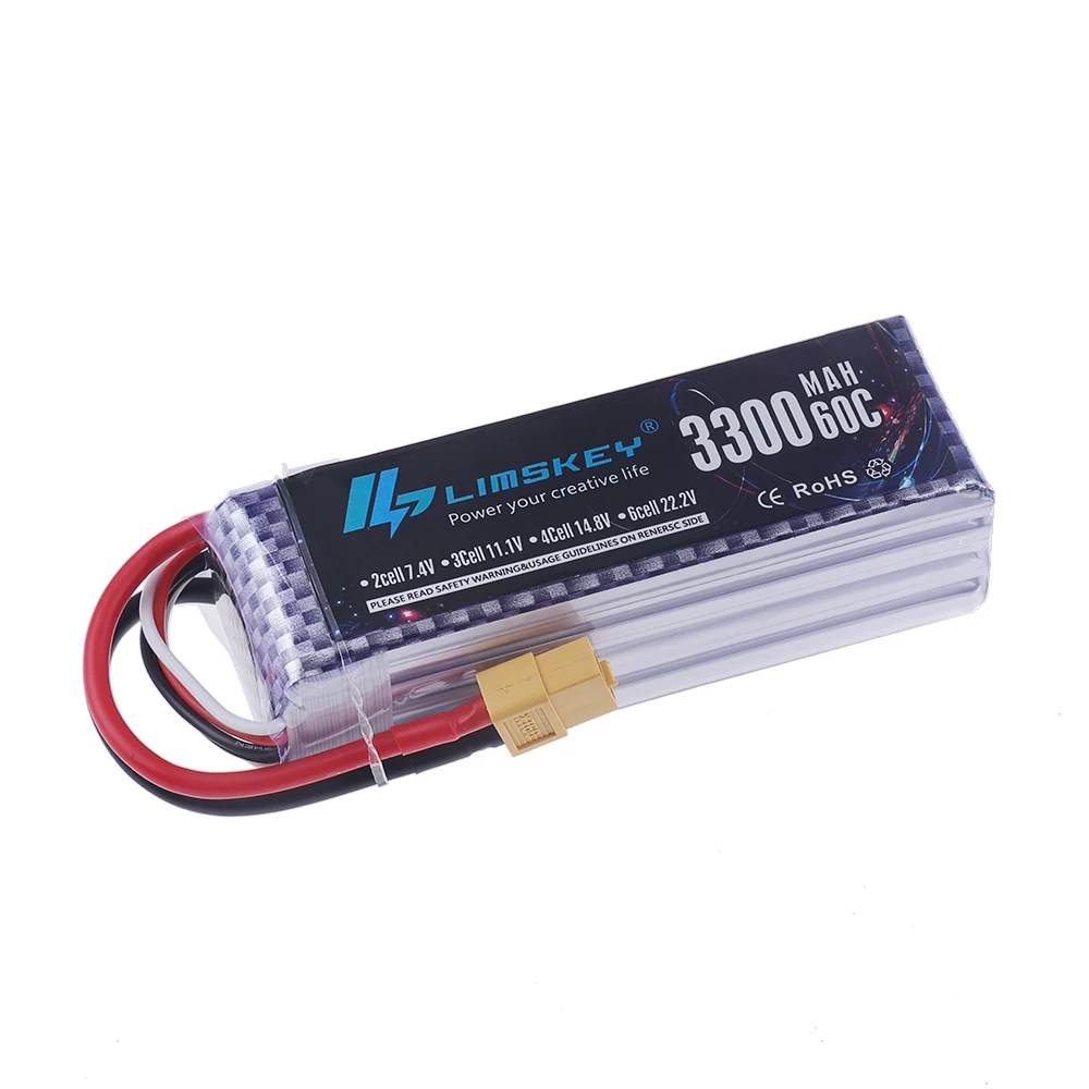 4S LiPo バッテリー 14.8V 3300mAh 60 - Drone Battery 4S のレビューと価格
