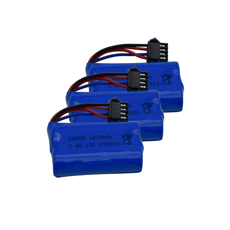 7.4V 1400mAh 14500 リチウムイオンバッテリ - Drone Battery Li-Ion のレビューと価格
