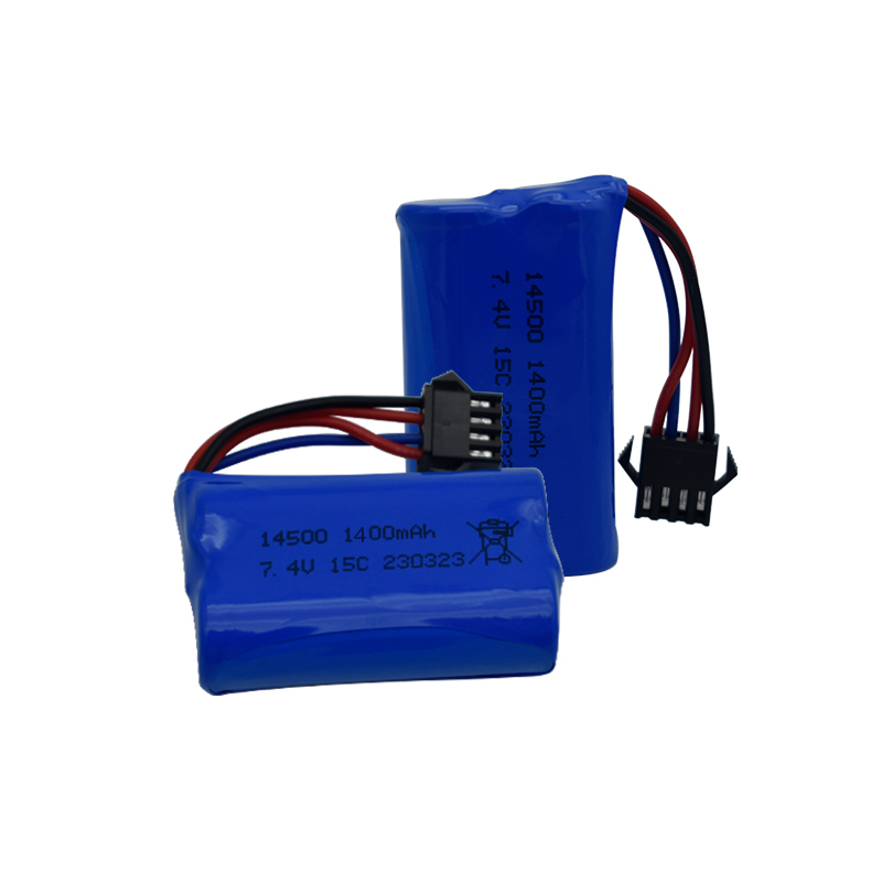 7.4V 1400mAh 14500 リチウムイオンバッテリ - Drone Battery Li-Ion のレビューと価格
