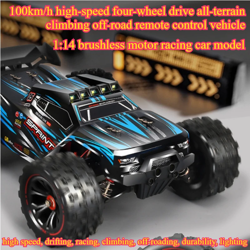 100km/h高速4WD RCカー、1:14ブラシレスモータ - Drone Battery Alarm のレビューと価格