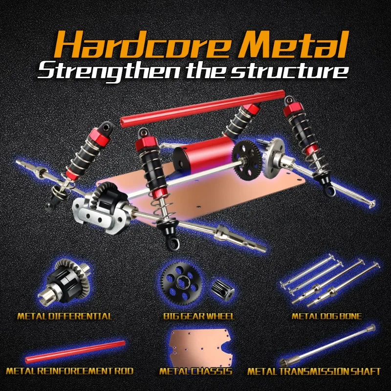 100km/h高速4WD RCカー、1:14ブラシレスモータ - Drone Battery Alarm のレビューと価格