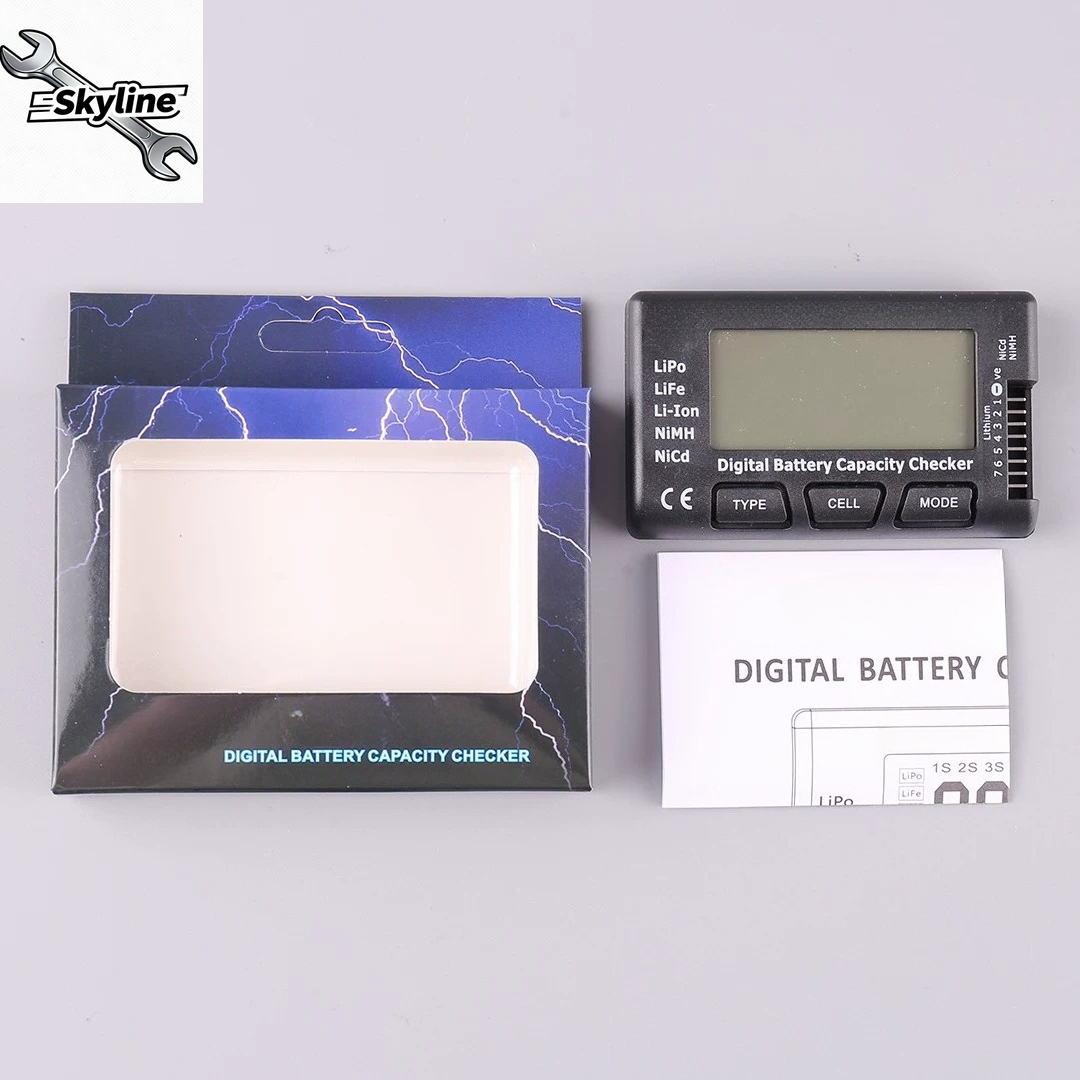 1-8S LiPoバッテリー電圧テスター、低電圧アラーム付き - Drone Battery Voltage Checker のレビューと価格