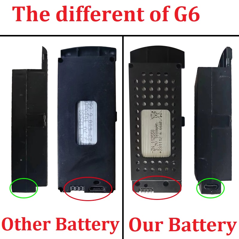 Q6 ドローンバッテリー 3.7V 3000mAh G6 S - Drone Battery Li-Ion のレビューと価格