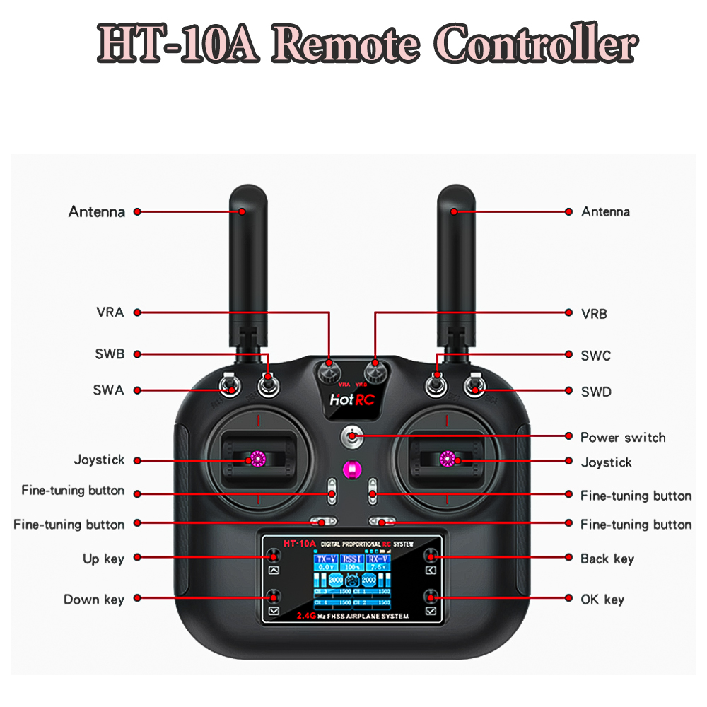 Hotrc ホット rc HT-10A HT10A 2.4G - Drone Battery Connector のレビューと価格