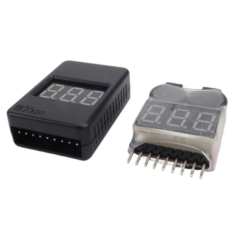 1-8S リポバッテリー電圧テスター低電圧ブザーアラームバッ - Drone Battery Voltage Checker のレビューと価格
