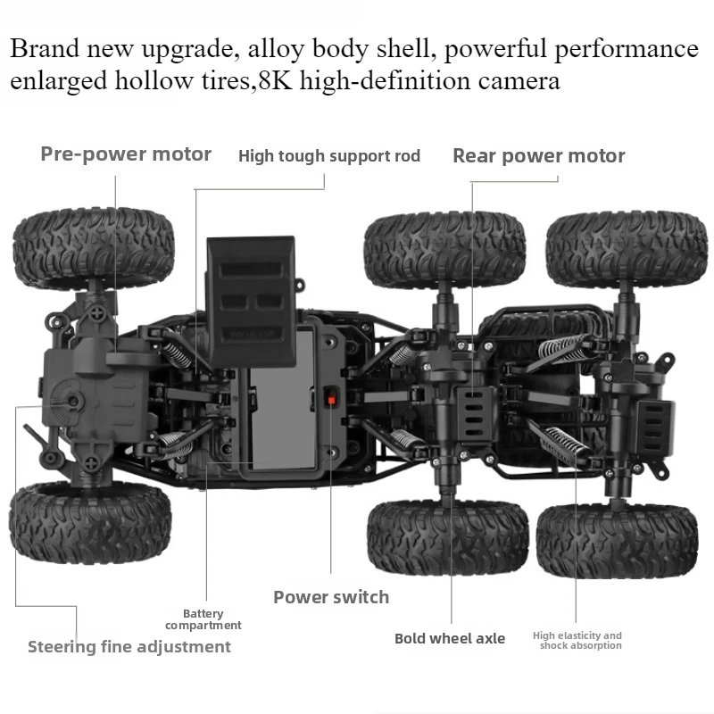 かわいいおもちゃの車のギフトアップグレード合金 6WD クラ - Drone Battery Alarm のレビューと価格