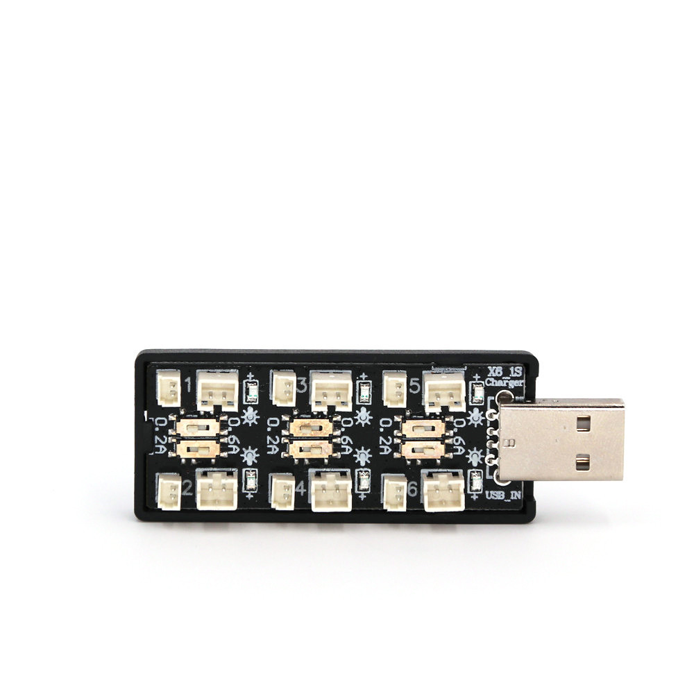 RCドローン用USBバッテリー充電器アダプター,6ch,1s - Drone Battery Balance Charger のレビューと価格