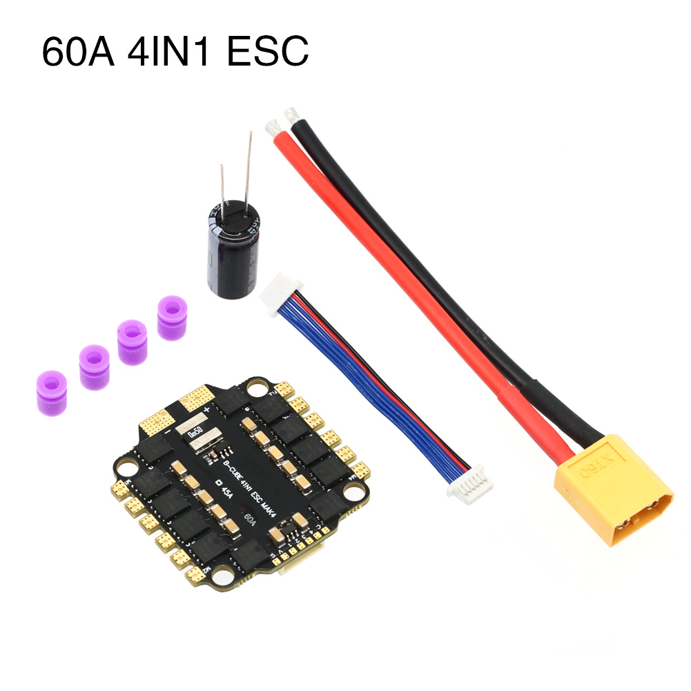 UAngel 4IN1 45A 60A ESC BLHELI - Drone Battery 6S のレビューと価格