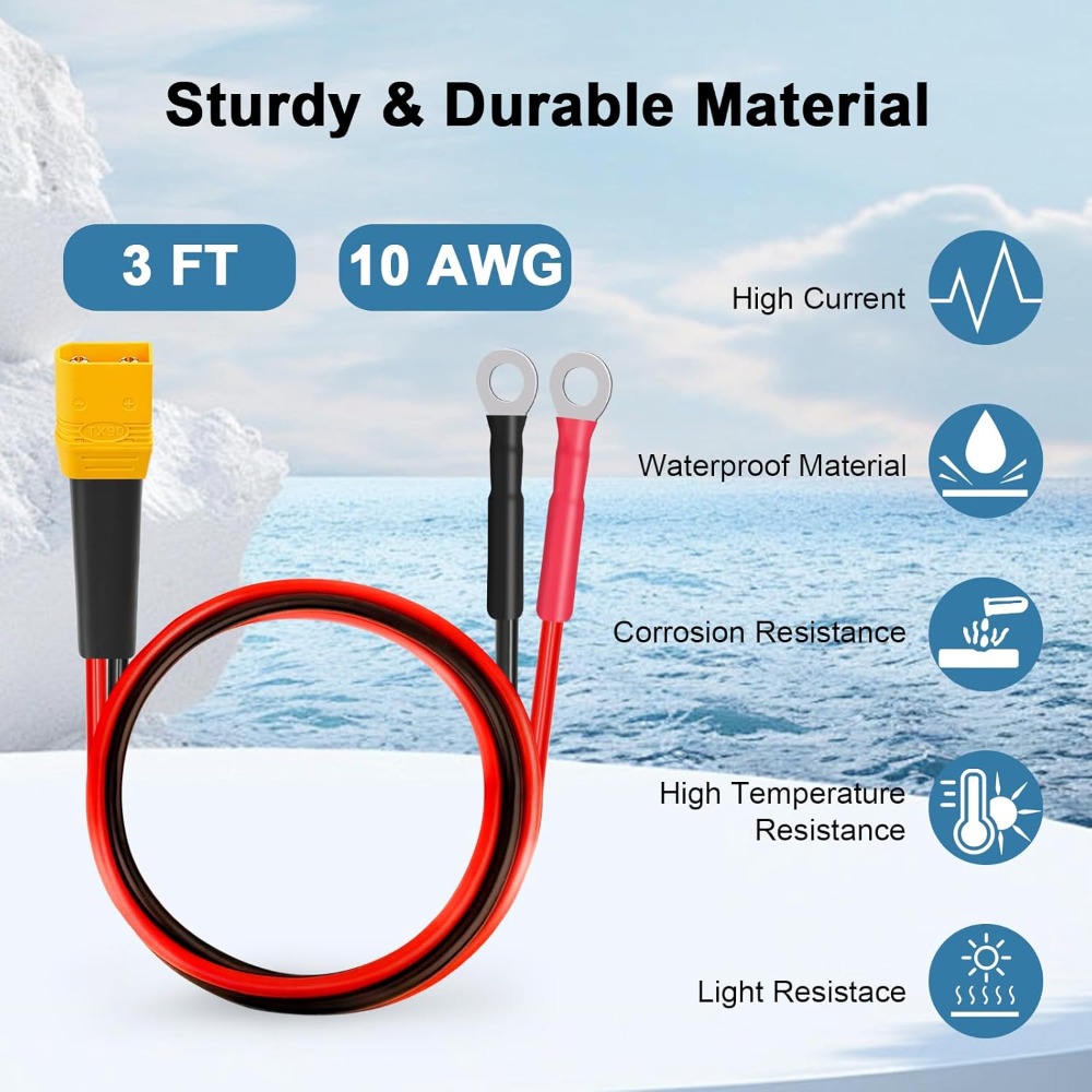 XT90-Oリング端子ケーブル 10AWG XT90Hオス- - Drone Battery Connector のレビューと価格