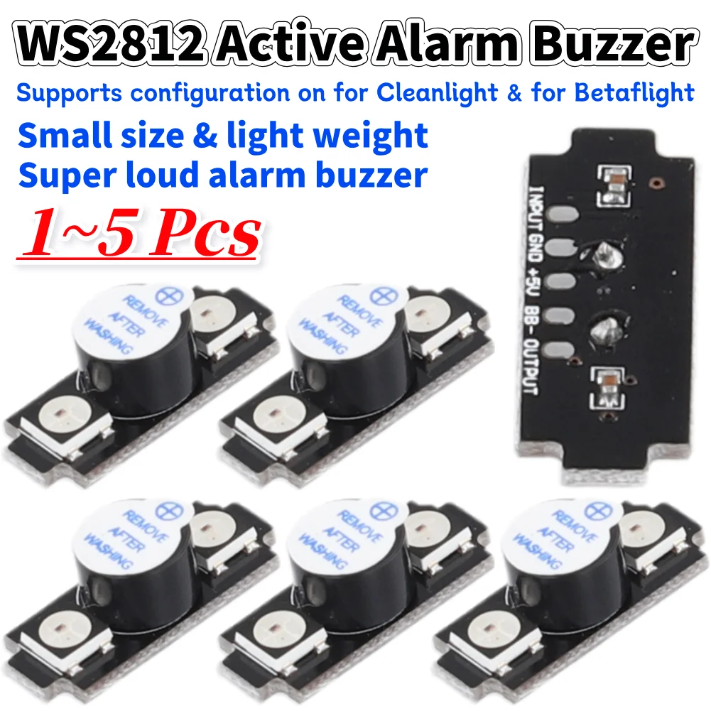 WS2812 アクティブアラームブザー カラフルな RGB  - Drone Battery Alarm のレビューと価格