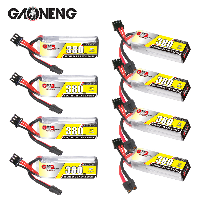 GNB 2S 7.6V 380mAh 90C/180C リポ - Drone Battery Plate のレビューと価格