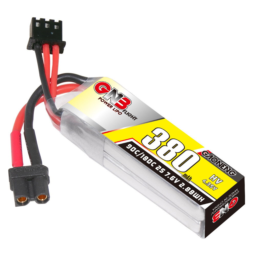 GNB 2S 7.6V 380mAh 90C/180C リポ - Drone Battery Plate のレビューと価格