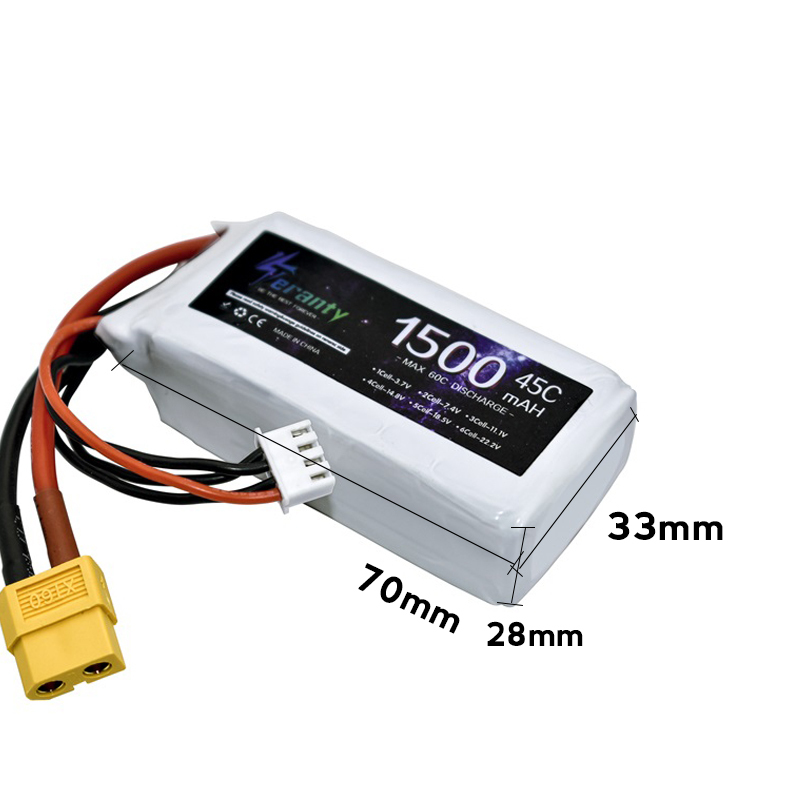 TERANTY 3s 45C 11.1V 1500mah リ - Drone Battery Li-Ion のレビューと価格