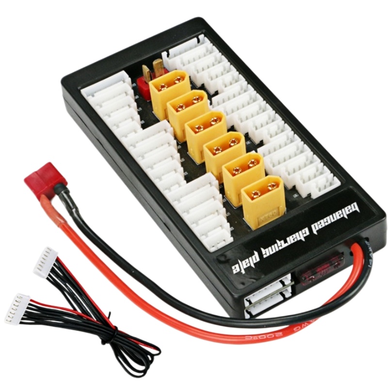 6 in 1 XT60パラレル充電ボード 2S-6S Lip - Drone Battery Parallel Board のレビューと価格