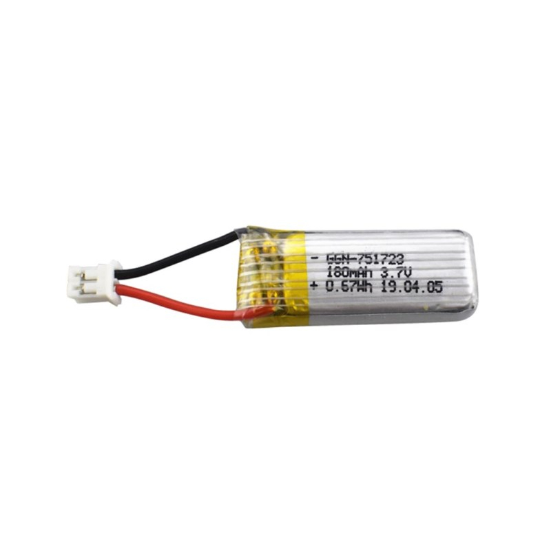 オリジナル 3.7V 180mAh リポバッテリーと充電器  - Drone Battery Li-Ion のレビューと価格
