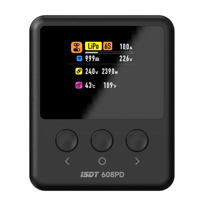 ISDT 608PD DC 240W/10A USB C 1 - Drone Battery Smart のレビューと価格