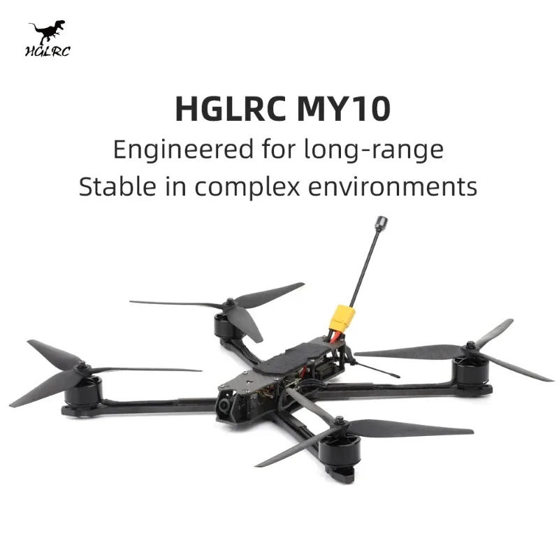 HGLRC MY10 長距離FPVドローン 6Sアナログクア - Drone Battery 6S のレビューと価格
