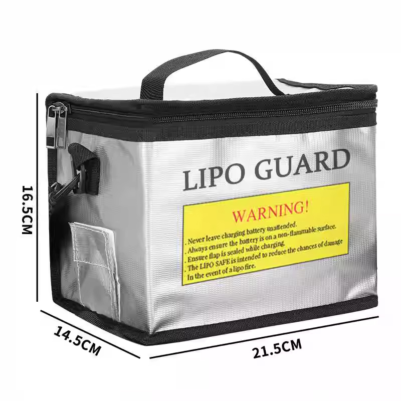 リポバッテリー安全バッグポータブル防爆耐火収納袋安全ガード付 - Drone Battery Bag のレビューと価格