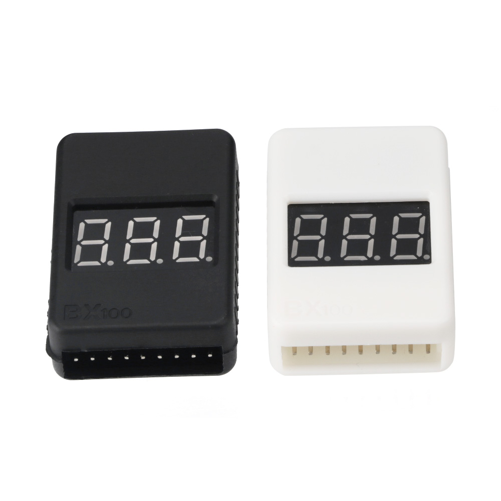BX100 1-8S リポバッテリー電圧テスター 低電圧ブザ - Drone Battery Voltage Checker のレビューと価格