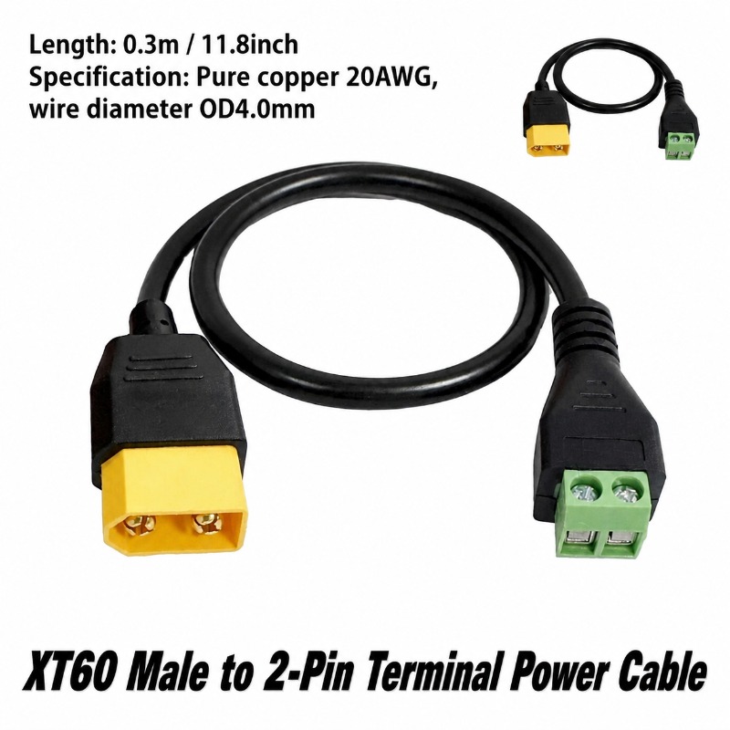 XT60コネクタ オス-メス 2ピンネジ式端子台アダプターケ - Drone Battery Lipo のレビューと価格