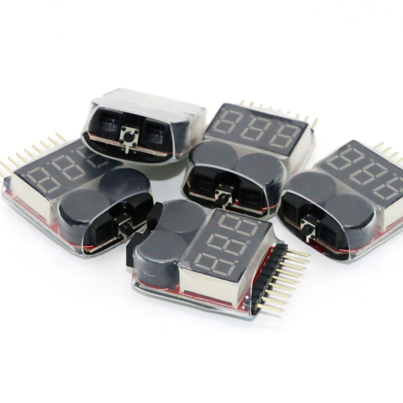 リポバッテリー電圧テスターボルトメーターモニターブザーアラー - Drone Battery Alarm のレビューと価格