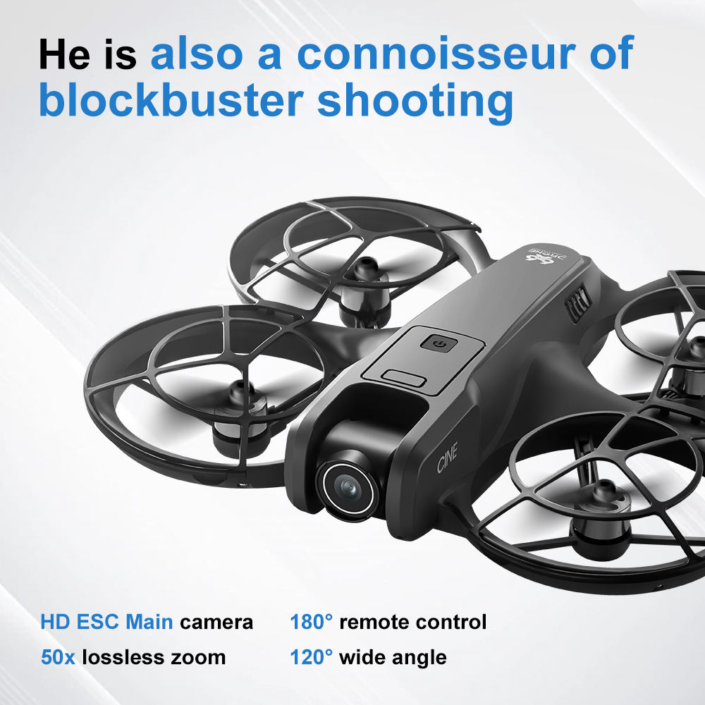 V666折りたたみ式ミニドローン4Kデュアルカメラブラシレス - Drone Battery Box のレビューと価格