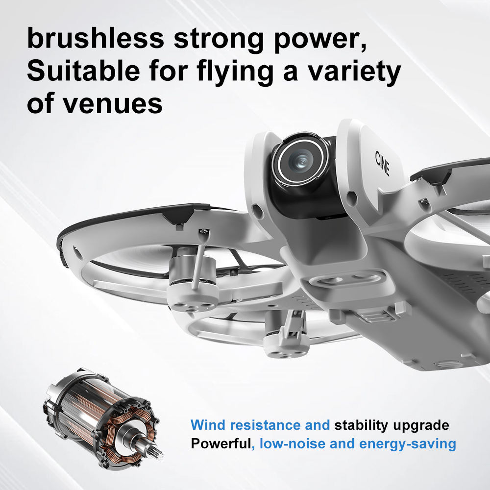 V666折りたたみ式ミニドローン4Kデュアルカメラブラシレス - Drone Battery Box のレビューと価格
