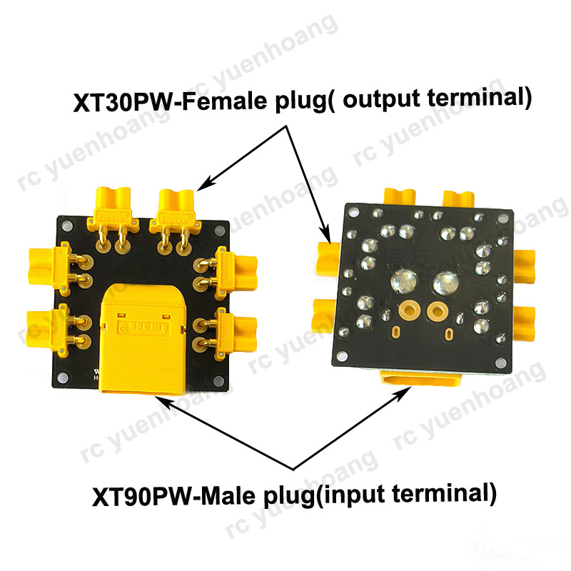1 個 XT30PW-メス電源分配ボード大電流 XT60/X - Drone Battery Parallel Board のレビューと価格