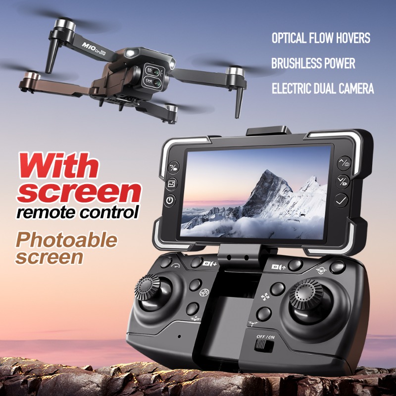 M10カメラドローン、画面付きリモコン、デュアルカメラ、オプ - Drone Battery Balance Charger のレビューと価格