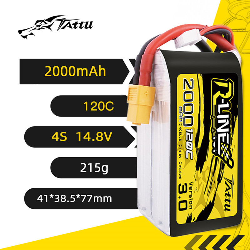 Tattu-rcヘリコプター、クワッドコプター、fpvレーシ - Drone Battery 4S のレビューと価格
