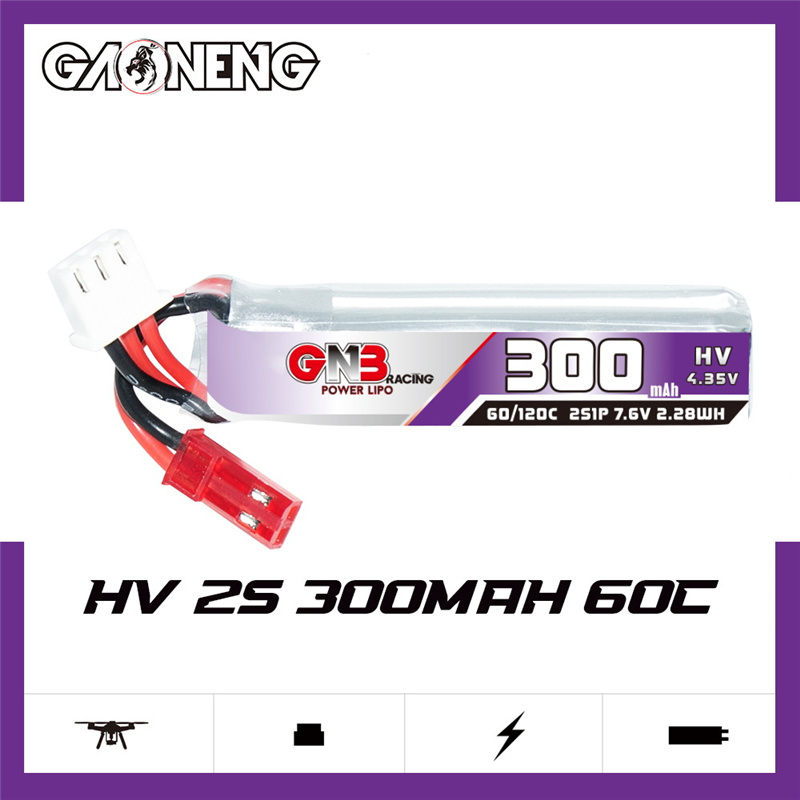 GAONENG GNB 2S 7.6V 300mAh 60C - Drone Battery Connector のレビューと価格